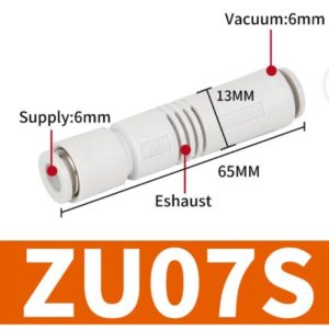 Pipe shape Vacuum generator for robot